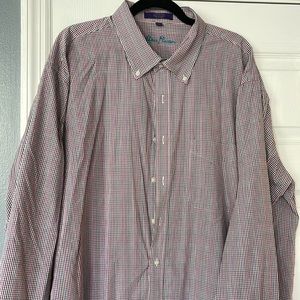 Multicolor Tiny Plaid long sleeve button down shirt